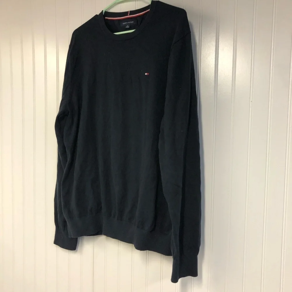Tommy Hilfiger Men's Navy Blue Long Sleeve Pullover Sweater XL
